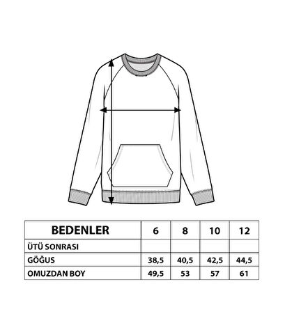 Toontoy Erkek Çocuk Garni Detaylı Nakışlı Sweatshirt