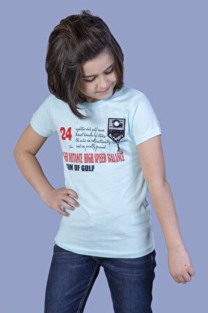 Erkek Çocuk Baskılı Arma Detaylı Tişört 