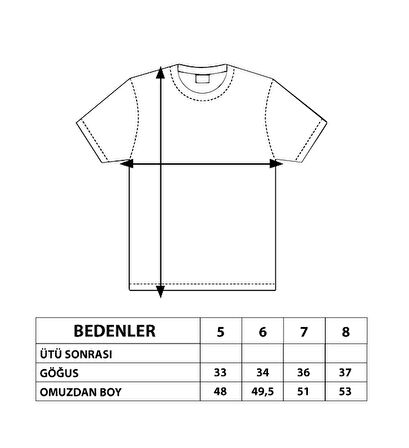 Erkek Çocuk Baskılı Arma Detaylı Tişört 