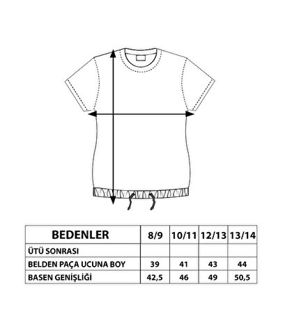 Toontoy Kız Çocuk Renkli Tiktok Baskılı Tişört