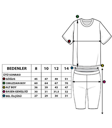 Toontoy Kız Çocuk Baskılı Taytlı Takım