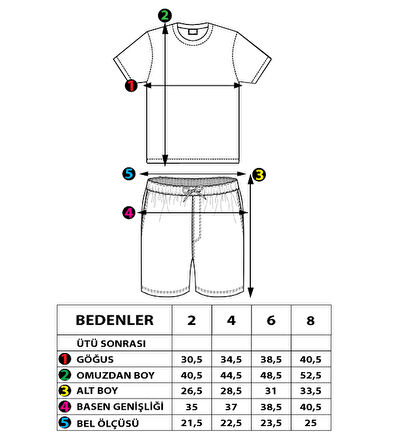 Toontoy Erkek Çocuk Garni Detaylı Nakışlı Takım