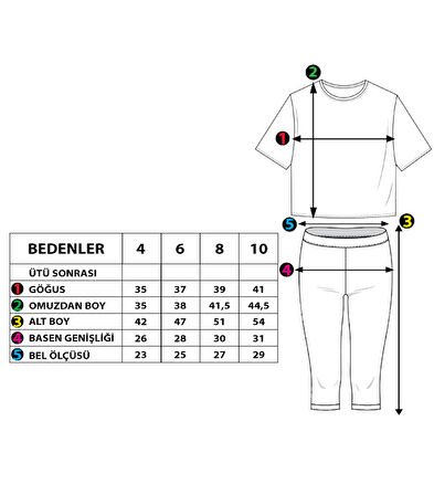 Toontoy Kız Çocuk Baskılı Takım