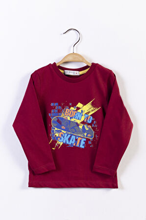 Toontoy Erkek Çocuk Kaykay Baskılı Tişört