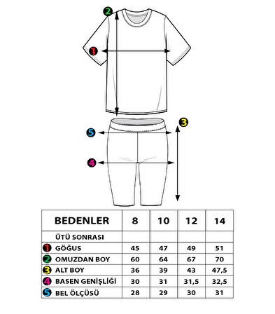 Toontoy Kız Çocuk Neon Baskılı Taytlı Takım