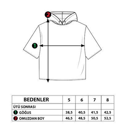 Toontoy Erkek Çocuk Kapüşonlu Yazı Baskılı Tişört