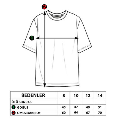 Toontoy Unisex Çocuk Reflektör Baskılı Tişört