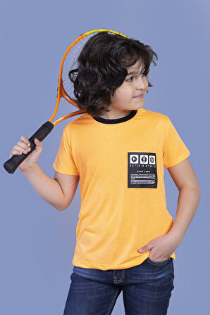 Toontoy Erkek Çocuk Neon Renkli Baskılı Tişört