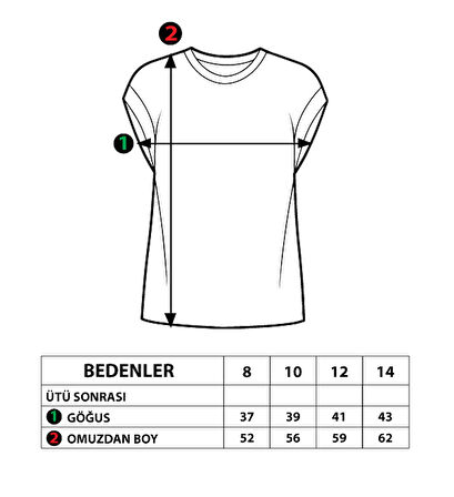 Toontoy Kız Çocuk Simli Garni Detaylı Baskılı Tişört