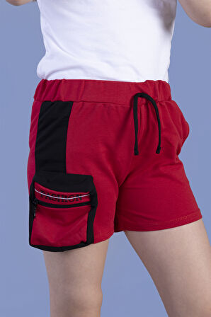 Toontoy Kız Çocuk Neon Uyumlu Çanta Detaylı Şort