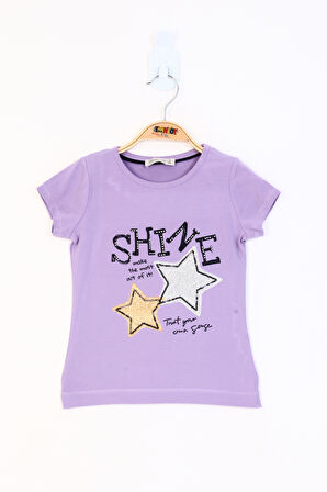 Toontoy Kız Çocuk Baskılı Tişört