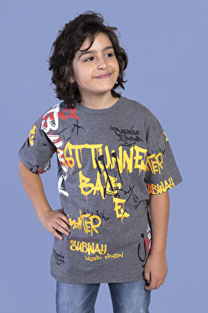 Toontoy Erkek Çocuk Komple Baskılı Tişört