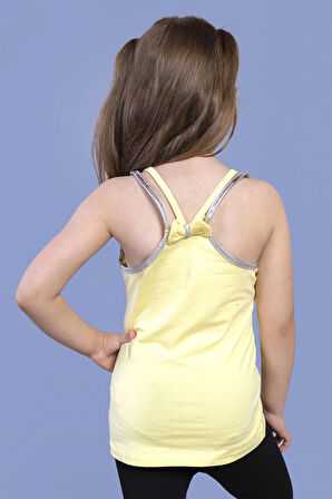 Toontoy Kız Çocuk Kuğu Baskılı Atlet