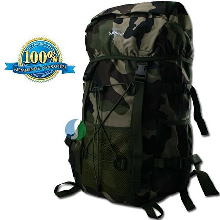 Savage Hh06382 45 lt Su Geçirmez Outdoor Sırt Çantası Kamuflaj