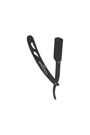 Fontenay Kapaklı Jilet Takılabilir Çelik Sakal Usturası - Paslanmaz Mat Siyah