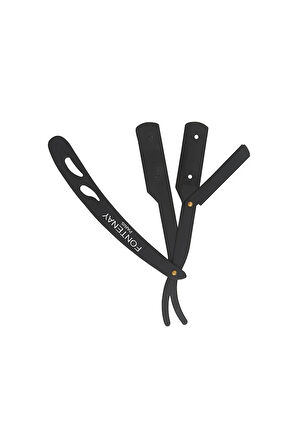 Fontenay Kapaklı Jilet Takılabilir Çelik Sakal Usturası - Paslanmaz Mat Siyah