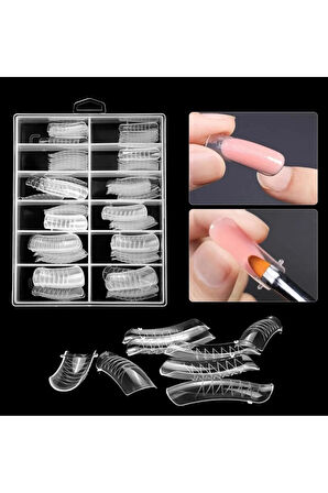 Fontenay Protez Tırnak Üst Dual Form Poly Jel Tipsi - Küt 120 Adet