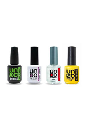 Fontenay Süper 4'lü Set ( Rubber BaseCoat,S.Shine TopCoat,Primer,Dehydrator) 15 ml