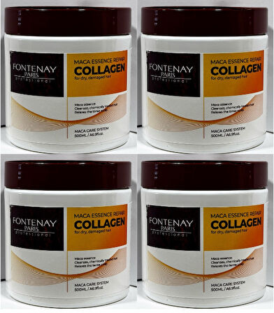 Fontenay Collagen Saç Maskesi & Buğday Proteinli 500 ml 4'Lü Set