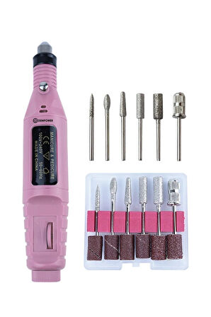 Fontenay Elektrikli Tırnak Törpü Seti Manikür Pedikür Protez Tırnak Ayak Nasır Mantar Freze Makinesi