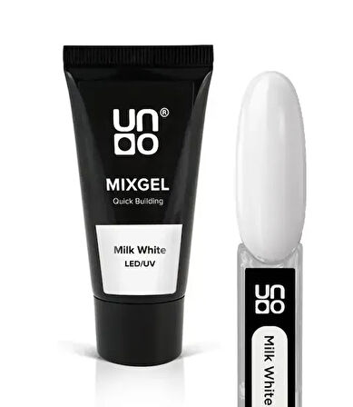 Fontenay Uno Poly Jel MilkWhite 30G+Protez Tırnak Tips Üst Form Jel Tips +BaseCoat-TopCoat-Primer