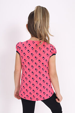 Toontoy Kız Çocuk Nakış Detaylı Tişört