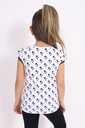 Toontoy Kız Çocuk Nakış Detaylı Tişört