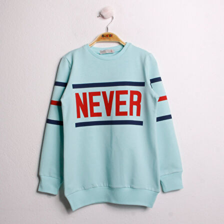 Toontoy Kız Çocuk Sweatshirt Never Baskı