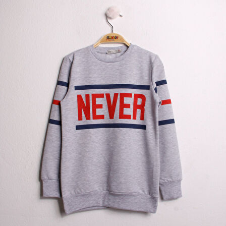 Toontoy Kız Çocuk Sweatshirt Never Baskı