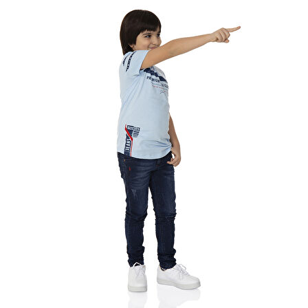 Toontoy  Erkek Çocuk T-Shirt Ön Ve Kol Baskı