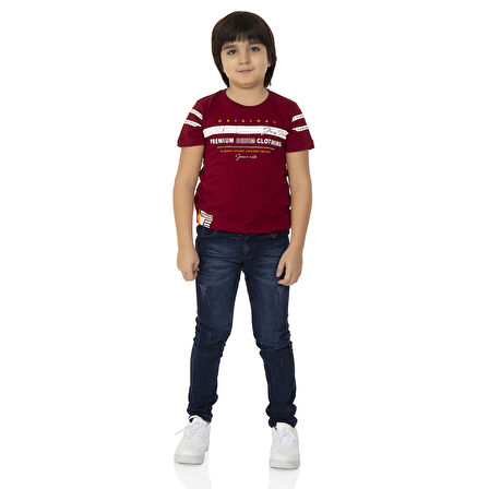 Toontoy  Erkek Çocuk T-Shirt Ön Ve Kol Baskı