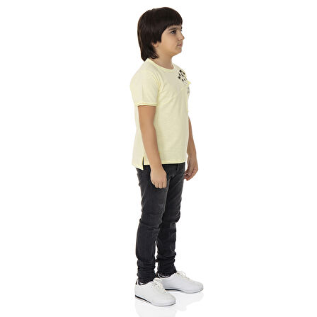 Toontoy  Erkek Çocuk T-shırt Palmiyeli Baskı