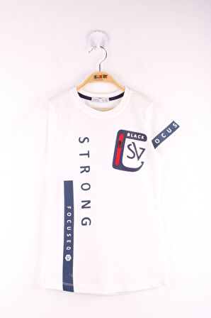 Toontoy Erkek Çocuk T-Shirt Strong Baskılı