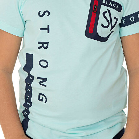 Toontoy Erkek Çocuk T-Shirt Strong Baskılı
