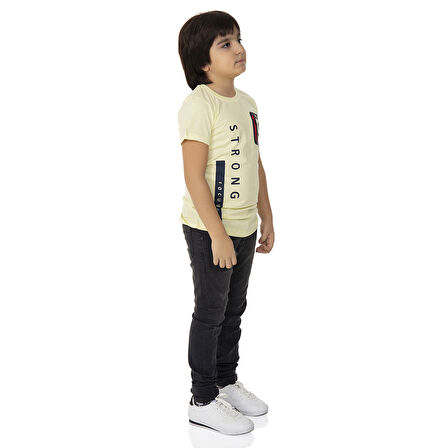 Toontoy Erkek Çocuk T-Shirt Strong Baskılı