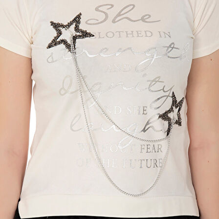 Toontoy Kız Çocuk Tişört Tüllü