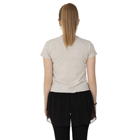 Toontoy Kız Çocuk Tişört Tüllü