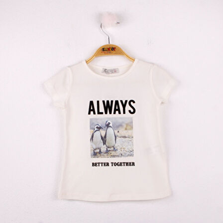Toontoy  Kız Çocuk T-Shirt Always Baskı