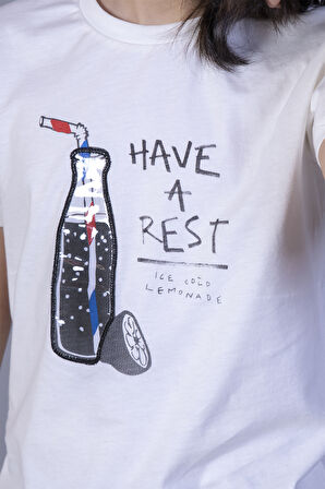 Erkek Çocuk Cola Baskılı Tişört