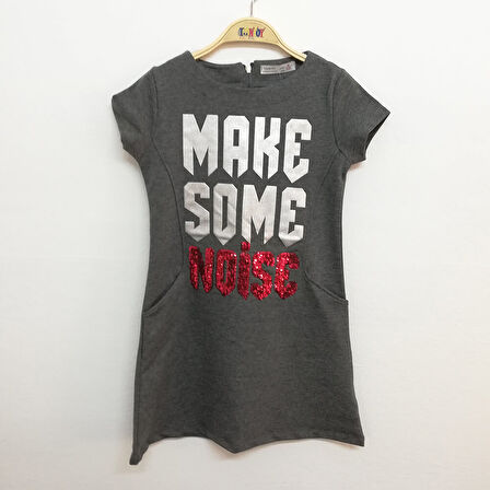 Kız Çocuk Varak Pullu Elbise