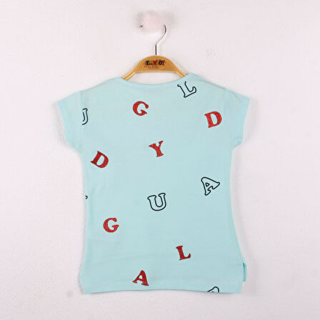 Kız Çocuk Tişört Uğur Böceği Nakışlı