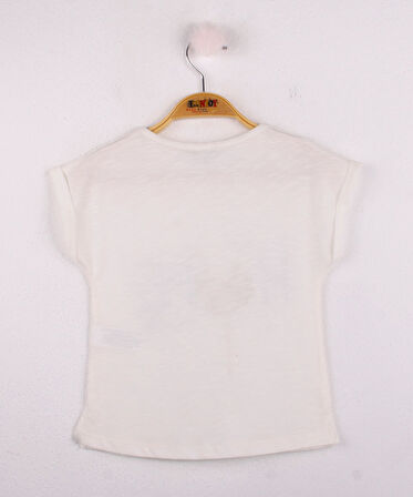 Toontoy Kız Çocuk Hope Baskılı Tişört