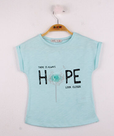 Toontoy Kız Çocuk Hope Baskılı Tişört