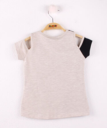 Toontoy Kız Çocuk Pineapple Nakış Tişört