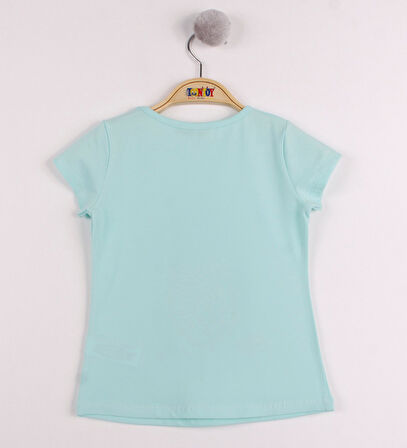 Toontoy Kız Çocuk Ananas Baskılı Tişört 