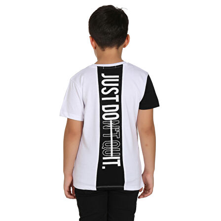 Toontoy Erkek Çocuk Cepli Arka Baskılı Tişört