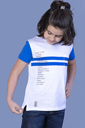 Toontoy Erkek Çocuk Çizgili Baskılı Tişört