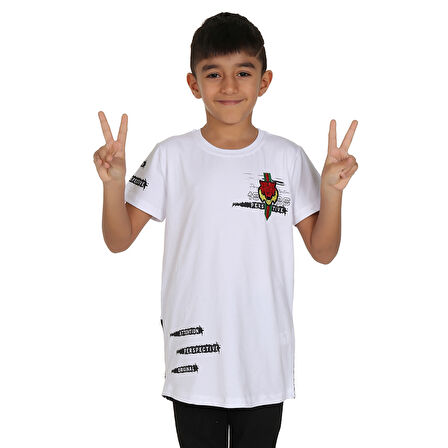 Toontoy Erkek Çocuk Tiger Nakışlı Tişört