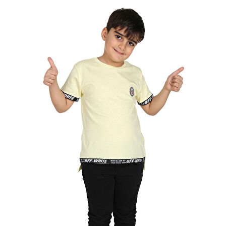 Toontoy Erkek Çocuk Kenar Şeritli Tişört
