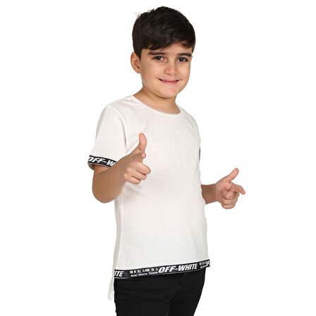 Toontoy Erkek Çocuk Kenar Şeritli Tişört